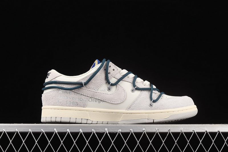 Ow X Sb Dunk Low Lot 16 Of 50 Sail/Neutral Grey/Nightshade 17