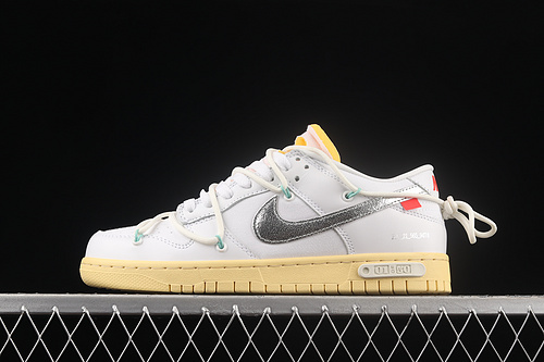 Ow X Sb Dunk Low Dear Summer-01 Of 50 White/Metallic Silver 33