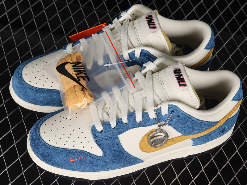 Kasina Dunk Low Sb Sail/University Gold/Industrial Blue 25