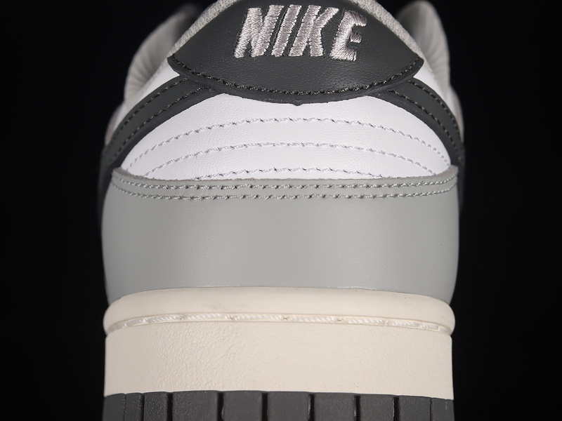 Dunk Low White/Light Smoke Grey/Black 13