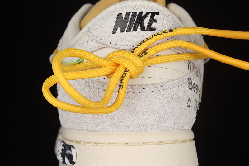 Ow X Sb Dunk Low Lot 39 Of 50 Sail/Neutral Grey/Amarillo 3