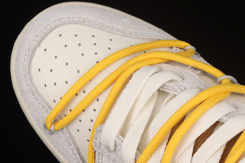 Ow X Sb Dunk Low Lot 39 Of 50 Sail/Neutral Grey/Amarillo 5