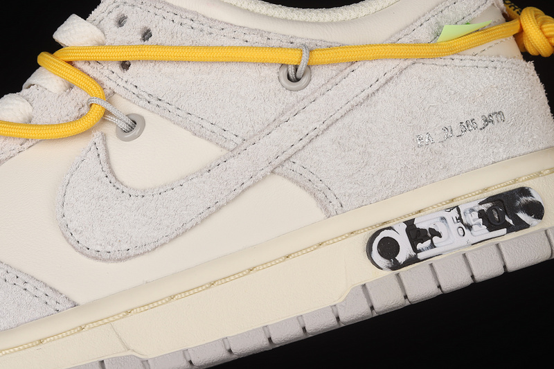 Ow X Sb Dunk Low Lot 39 Of 50 Sail/Neutral Grey/Amarillo 9