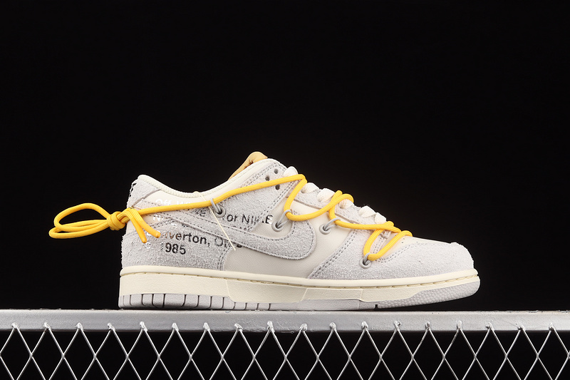 Ow X Sb Dunk Low Lot 39 Of 50 Sail/Neutral Grey/Amarillo 29