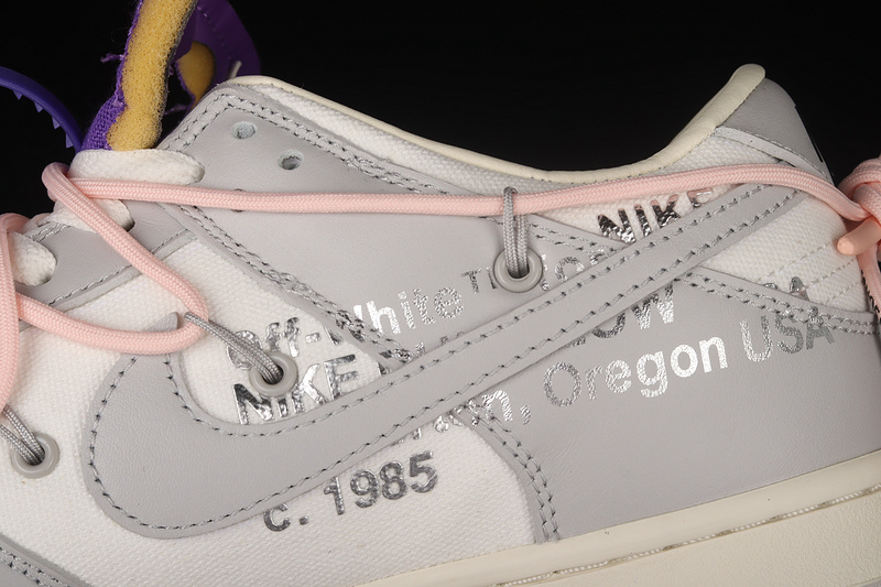 Off-White X Dunk Low Lot 24 Of 50 Sail/Neutral Grey/Washed 15