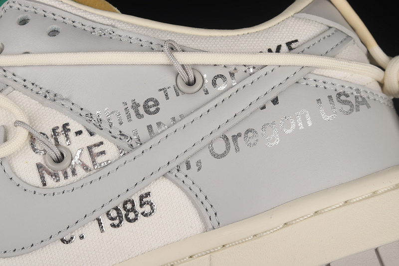 Off-White X Dunk Low 'Lot 25 Of 50'Sail/Neutral Grey/Pale Ivory 7