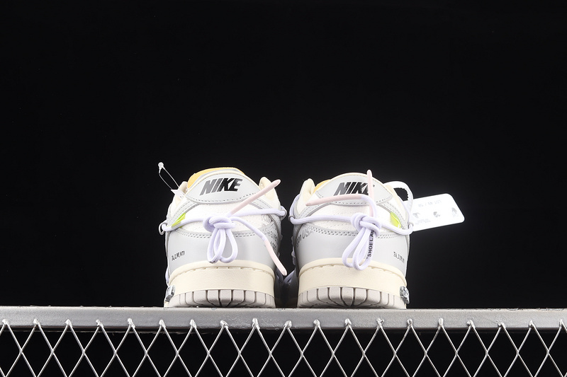 Off-White X Dunk Low Lot 49 Of 50 Sail/Neutral Grey/White 19