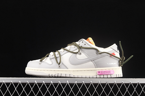 Ow X Sb Dunk Low Lot 22 Of 50 Sail/Neutral Grey/Medium Olive 19