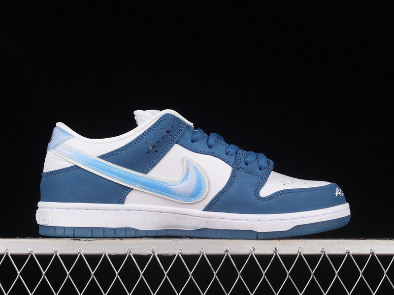 Born X Raised Sb Dunk Low Deep Royal Blue/White-White 21