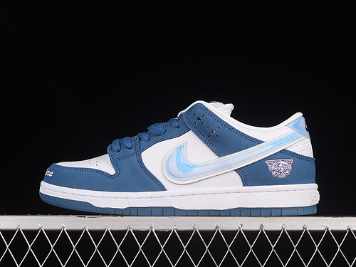 Born X Raised Sb Dunk Low Deep Royal Blue/White-White 25