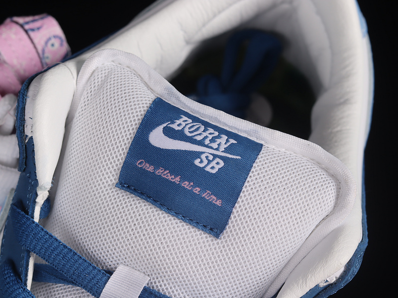 Born X Raised Sb Dunk Low Deep Royal Blue/White-White 27