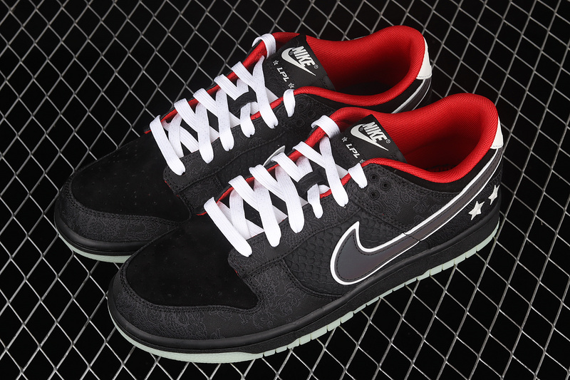 Lpl X Sb Dunk Low League Of Legends Black/White-Bright Crimson 13