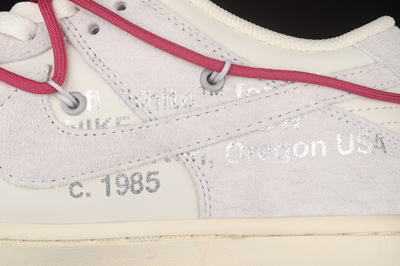 Ow X Sb Dunk Low Lot 35 Of 50 Sail/Neutral Grey/Pink 9