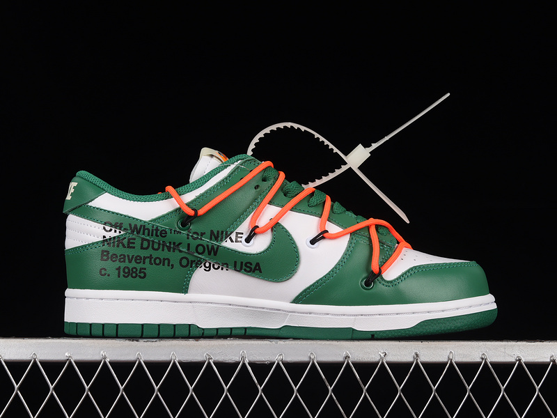 Off-White X Dunk Low White/Pine Green/Pine Green 11