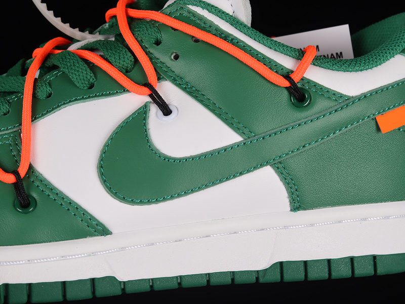 Off-White X Dunk Low White/Pine Green/Pine Green 13