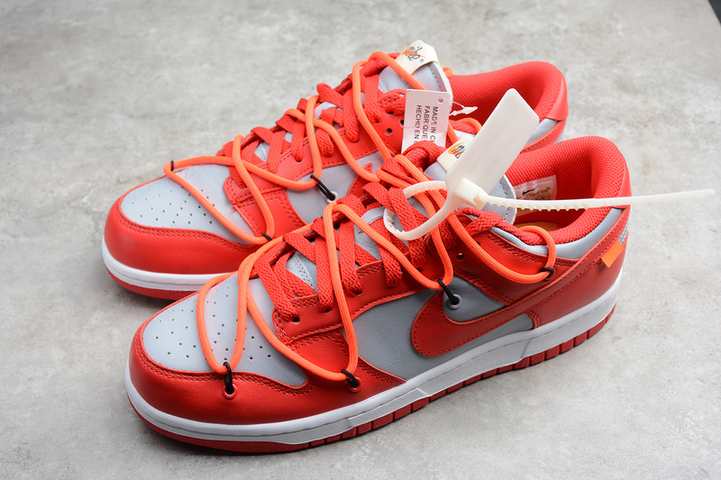 Off-White X Sb Dunk Low University Red/Wolf Grey 5