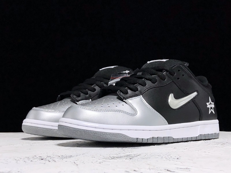 Pk Supreme X Sb Dunk Low Black/Silver/White 37