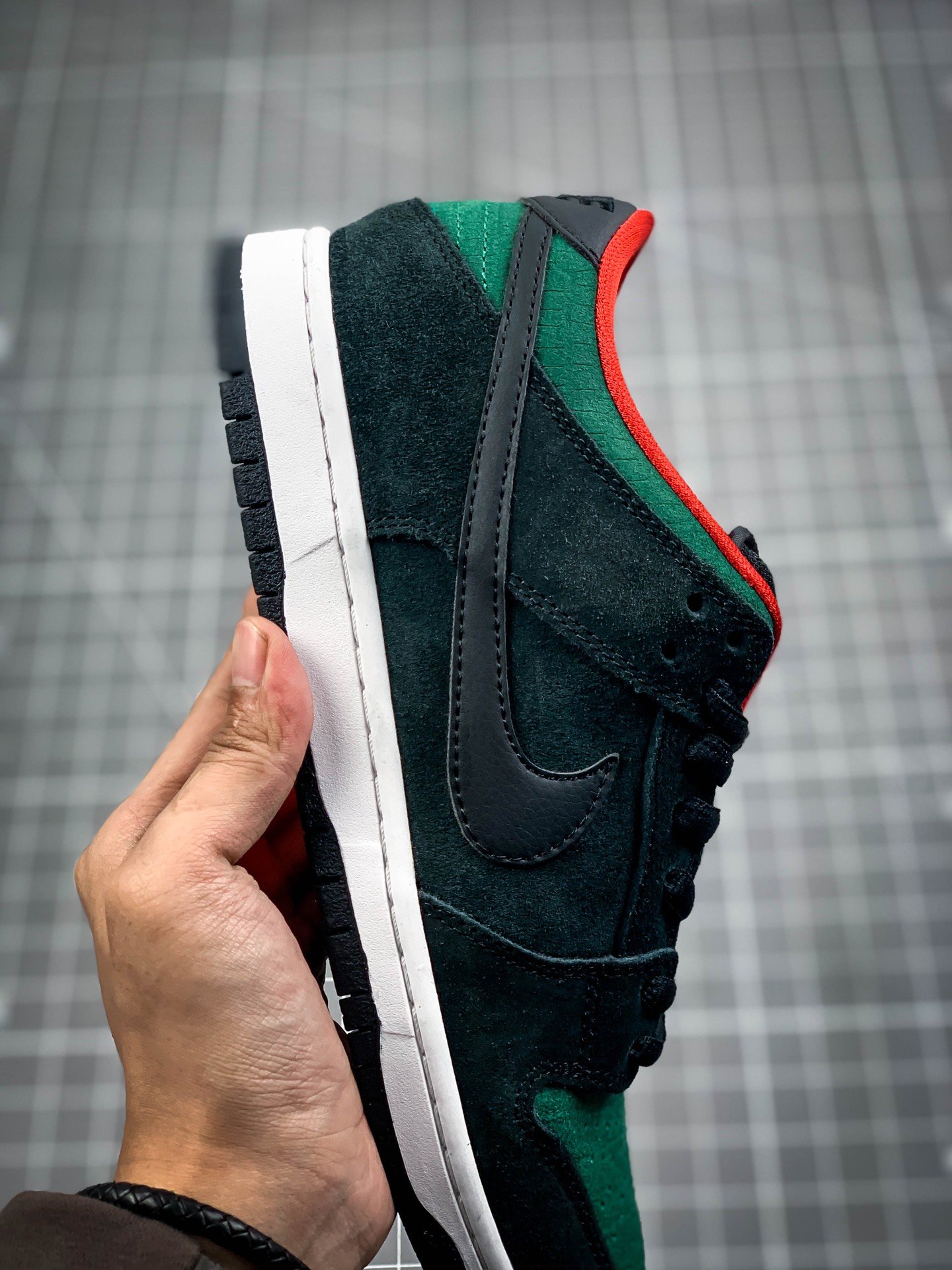 Dunk Low Pro Sb Reptile Black/Black-Gorge Green 7