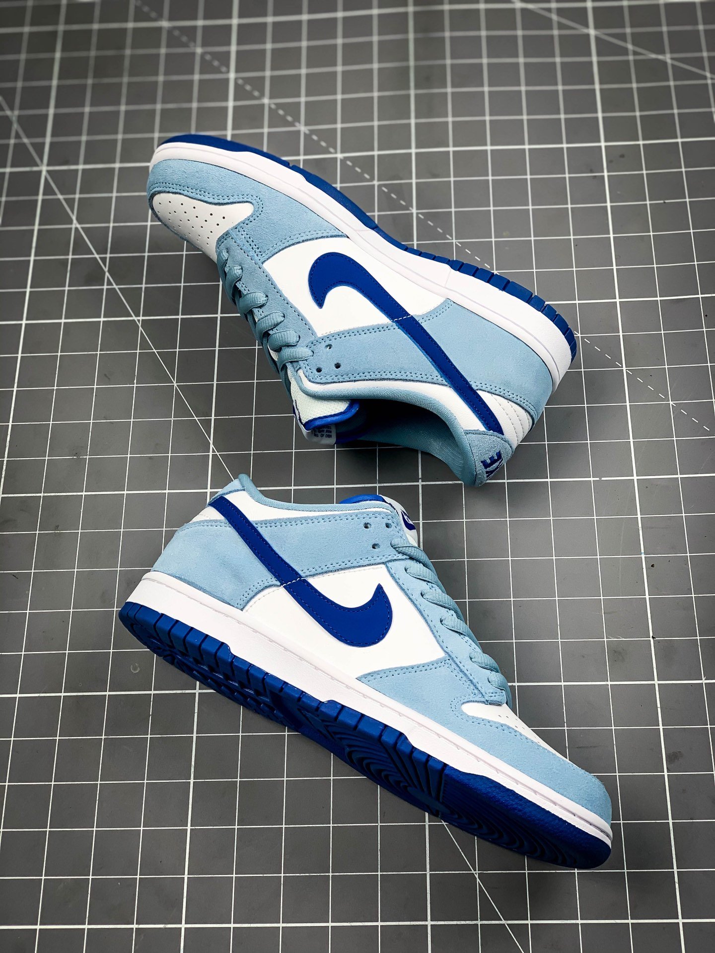 Sb Dunk Low White/Light Blue/Royal Blue 13