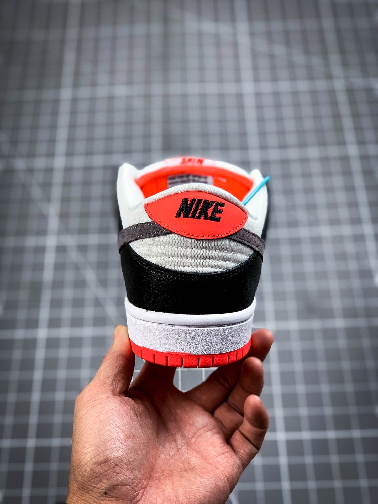 Sb Dunk Low Infrared Orange Label White/Cement Grey-Black-Infrared 5