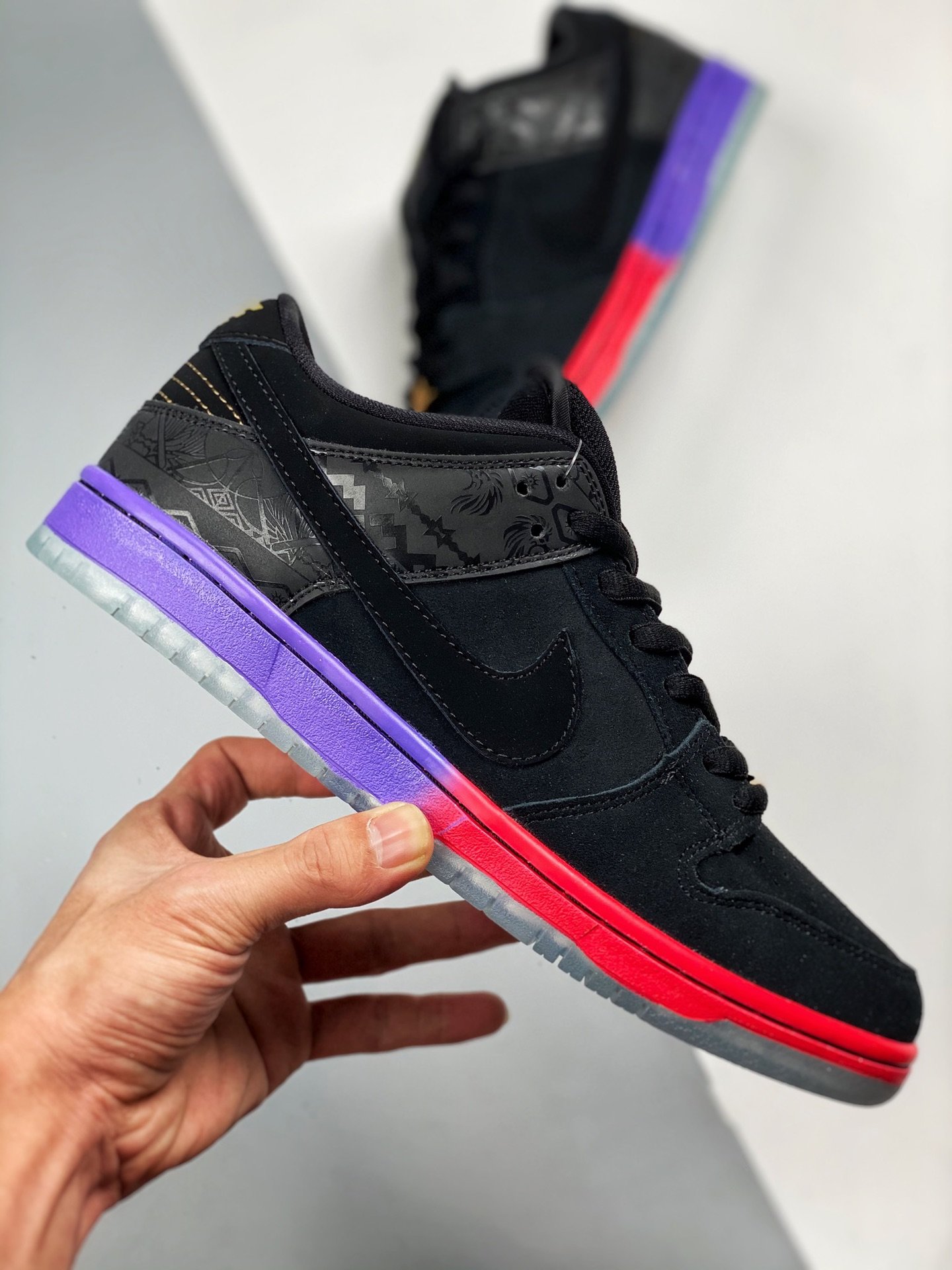 Dunk Low Premium Sb Qs Bhm Black/Black-Purple Venom 3