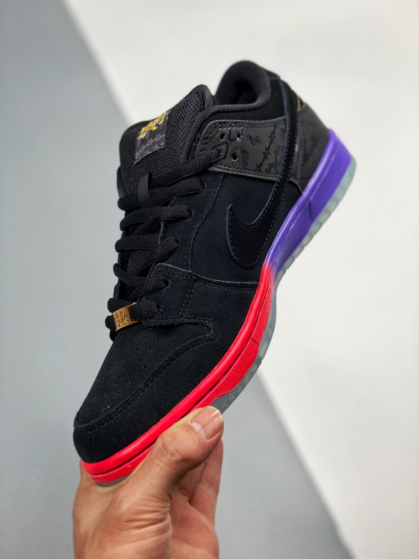 Dunk Low Premium Sb Qs Bhm Black/Black-Purple Venom 11