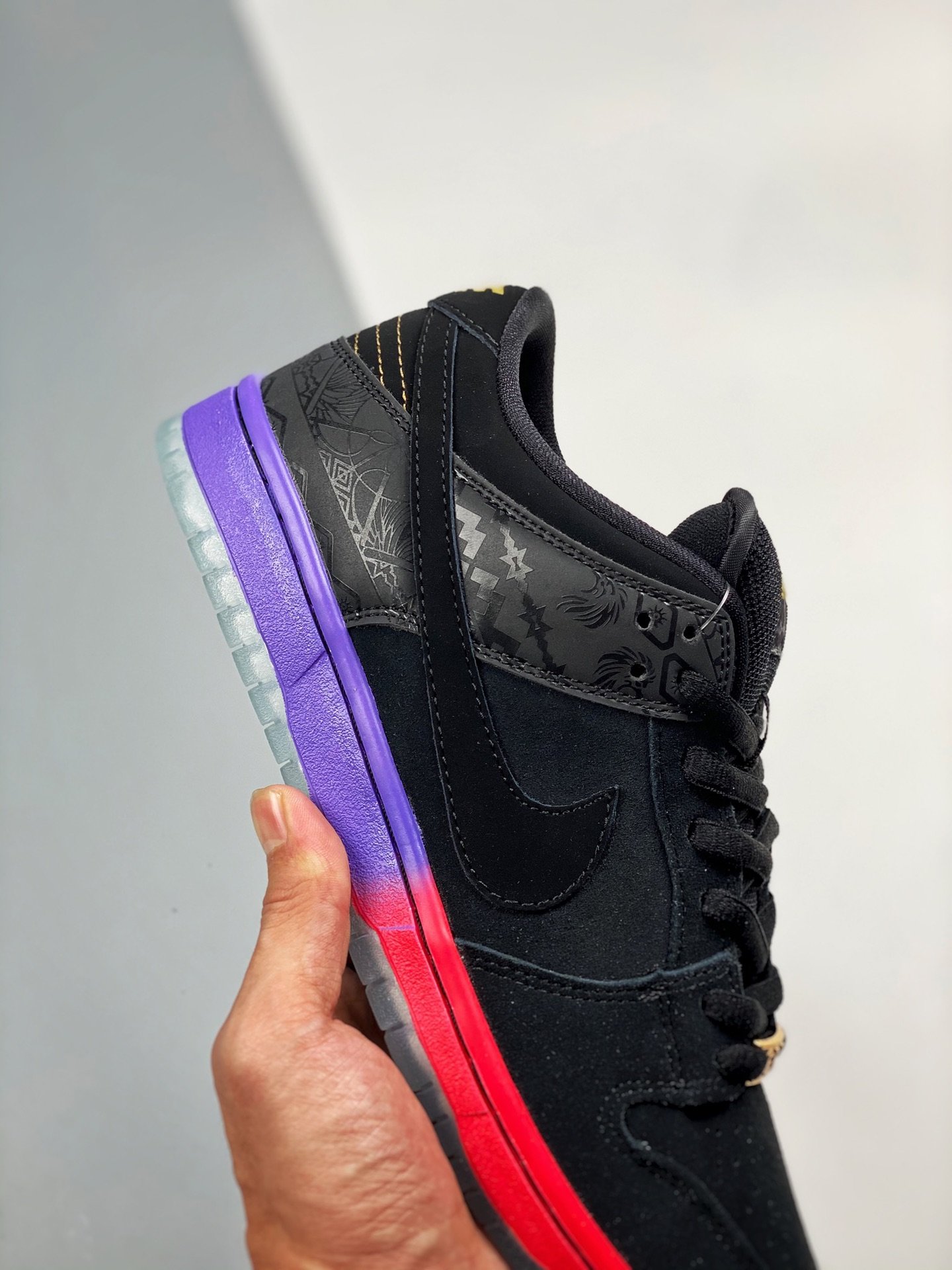 Dunk Low Premium Sb Qs Bhm Black/Black-Purple Venom 13