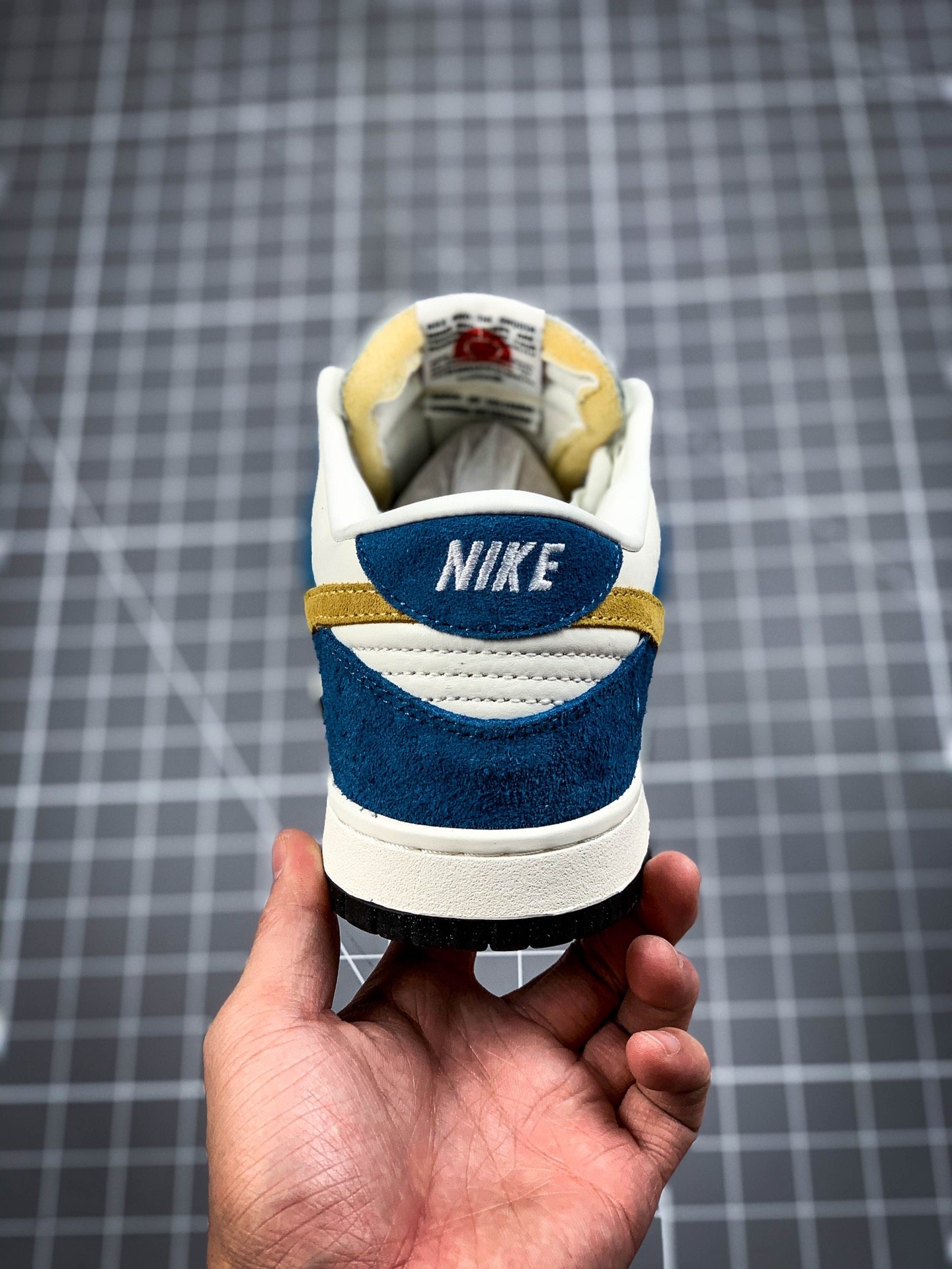 Kasina X Dunk Low Industrial Blue Sail/University Gold-Industrial Blue 9