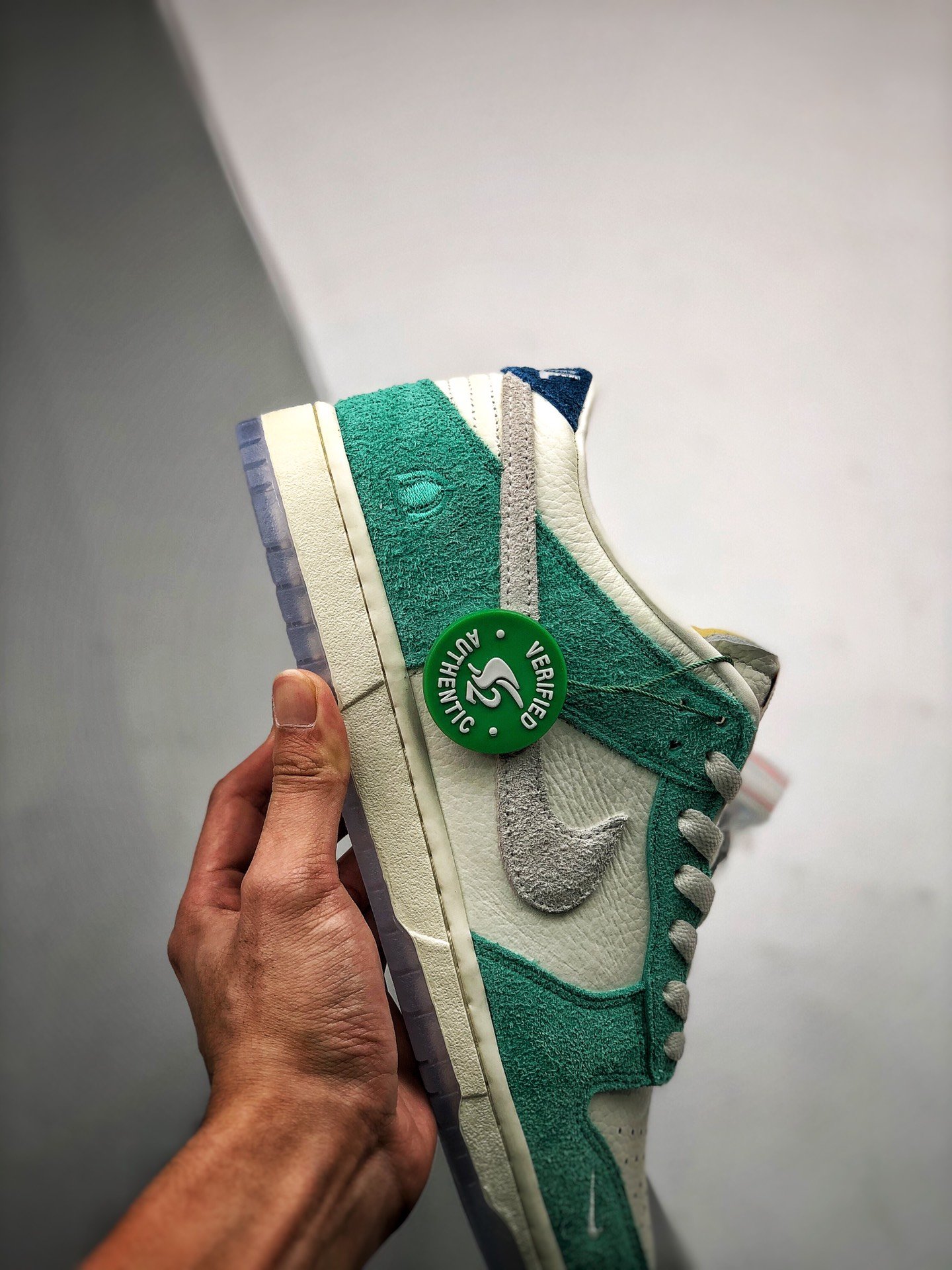 Original Quality Sb Dunk Low Kasina Sail/White-Neptune Green-Industrial Blue 9