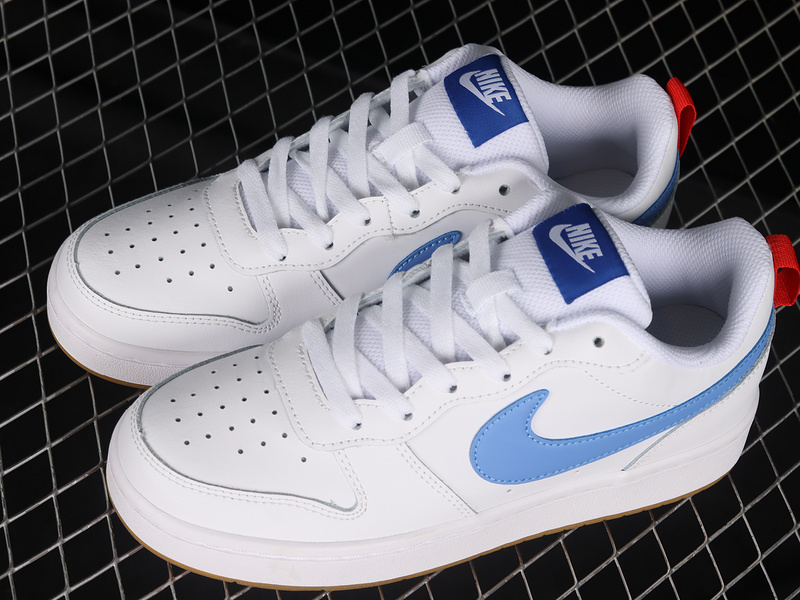 Court Borough Low 2 White/Blue/Red 23