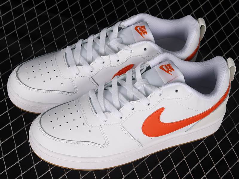 Court Borough Low 2 Gs White/Summit White/Sail/Orange 25