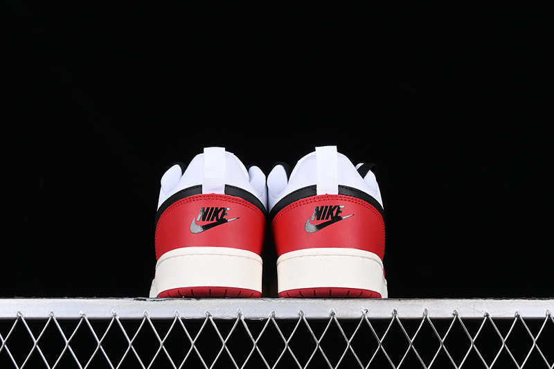 Court Borough Low 2 White/Black/Red 13