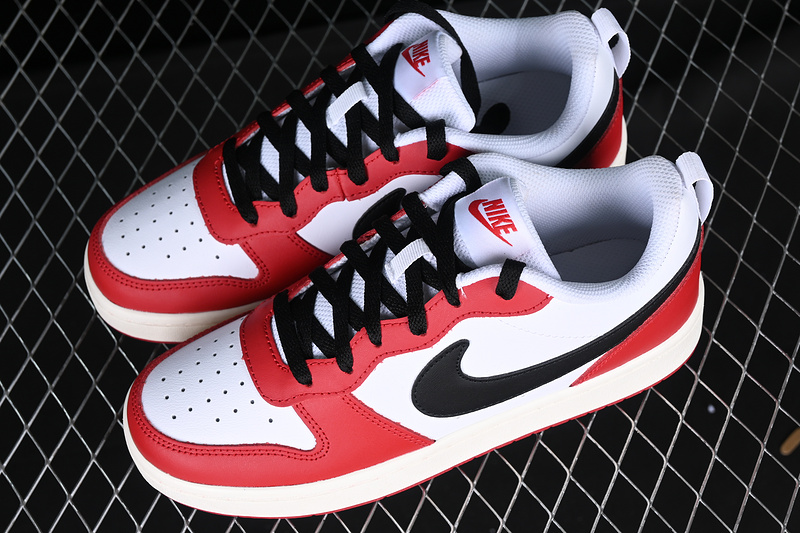 Court Borough Low 2 White/Black/Red 17