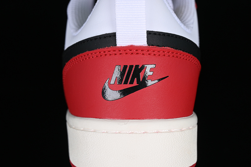 Court Borough Low 2 White/Black/Red 23