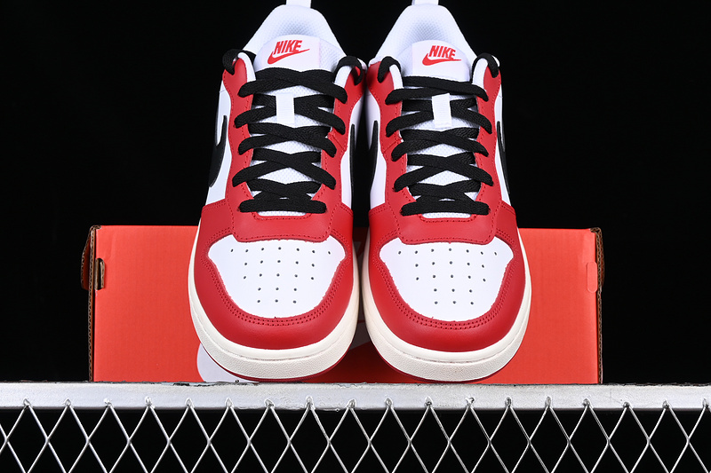 Court Borough Low 2 White/Black/Red 27