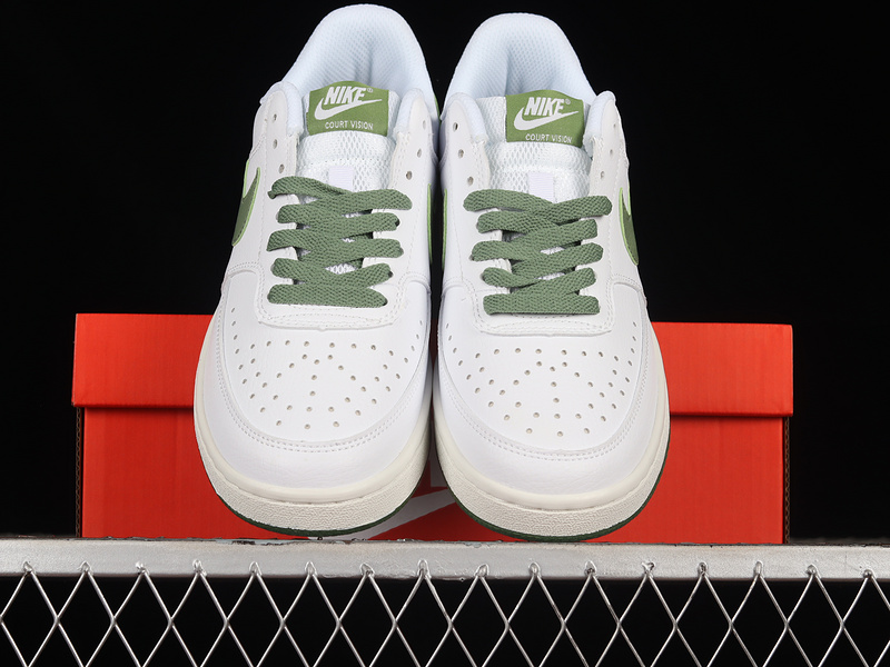 Court Vision Low White/Treeline/Sail/Oil Green 11