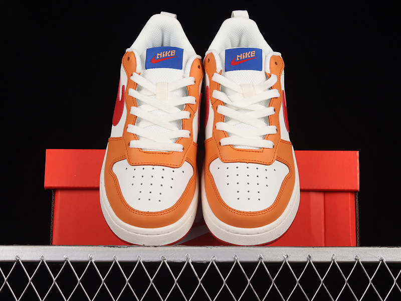 Court Borough Low 2 White/Orange/Red 9