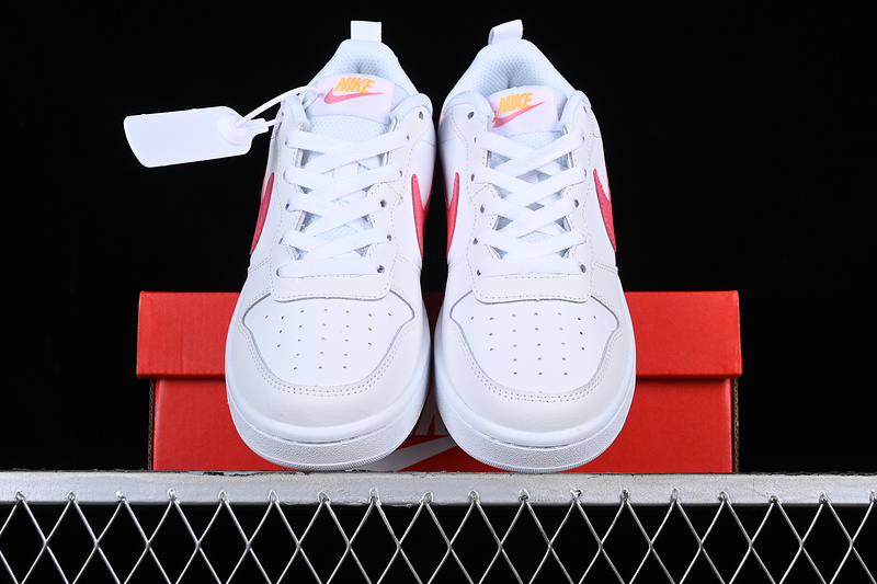 Court Borough Low 2 Gs White/Coral Chalk/Laser Orange 19