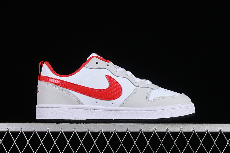 Court Borough Low 2 White/Grey/Red 5