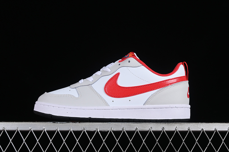 Court Borough Low 2 White/Grey/Red 9