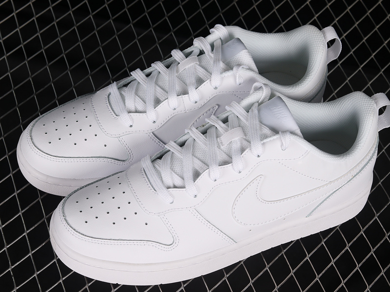 Court Borough Low 2 Gs White/White/White 7