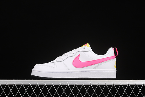 Court Borough Low 2 Gs White/White/Sunset Pulse 5