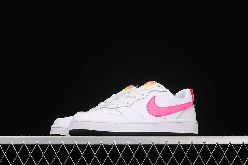 Court Borough Low 2 Gs White/White/Sunset Pulse 7