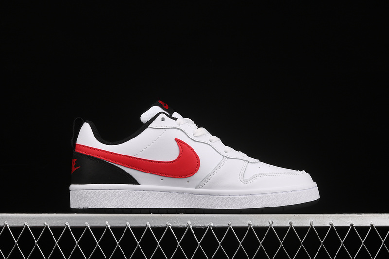 Court Borough Low 2 Gs White/Black/Red 9