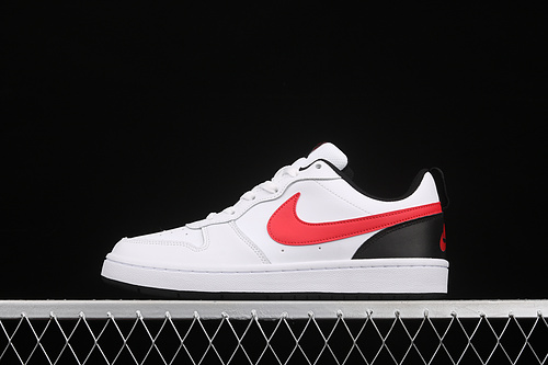 Court Borough Low 2 Gs White/Black/Red 13