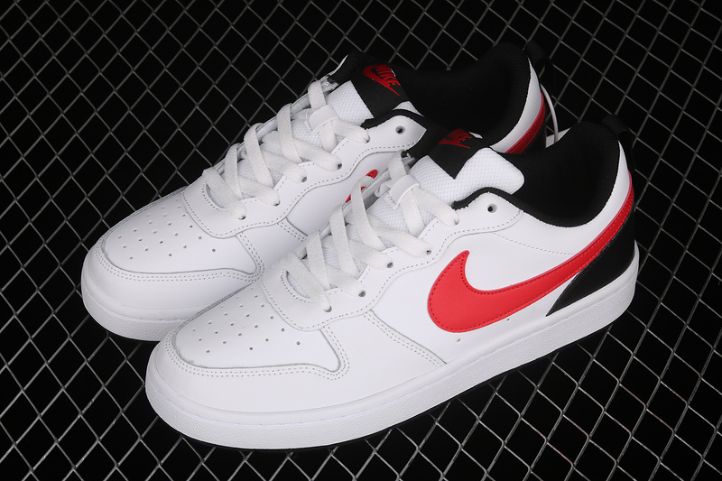 Court Borough Low 2 Gs White/Black/Red 21