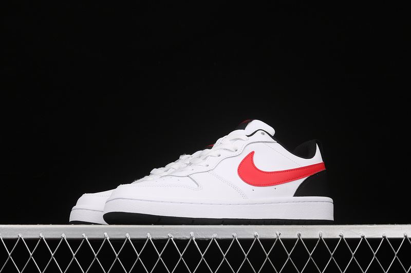 Court Borough Low 2 Gs White/Black/Red 29