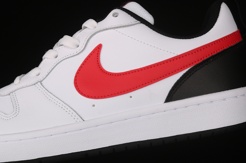 Court Borough Low 2 Gs White/Black/Red 33