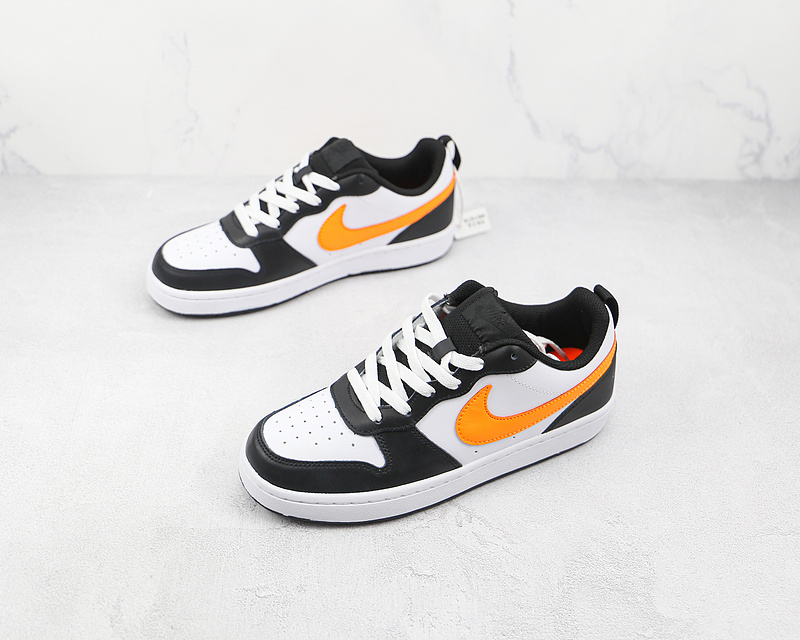 Court Borough Low 2 Gs White/Black/Dark Smoke Grey/Total Orange 13