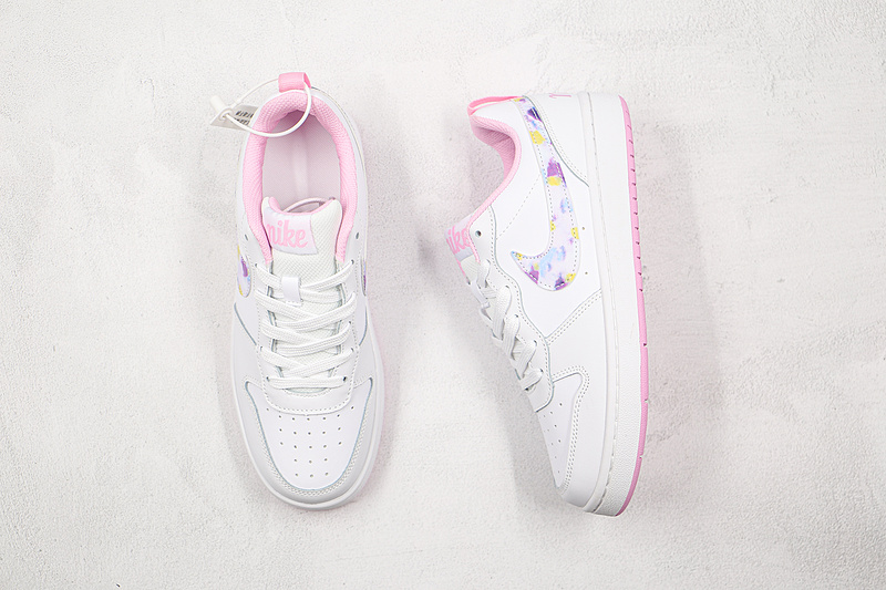 Court Borough Low 2 Se White/White/Pink 9